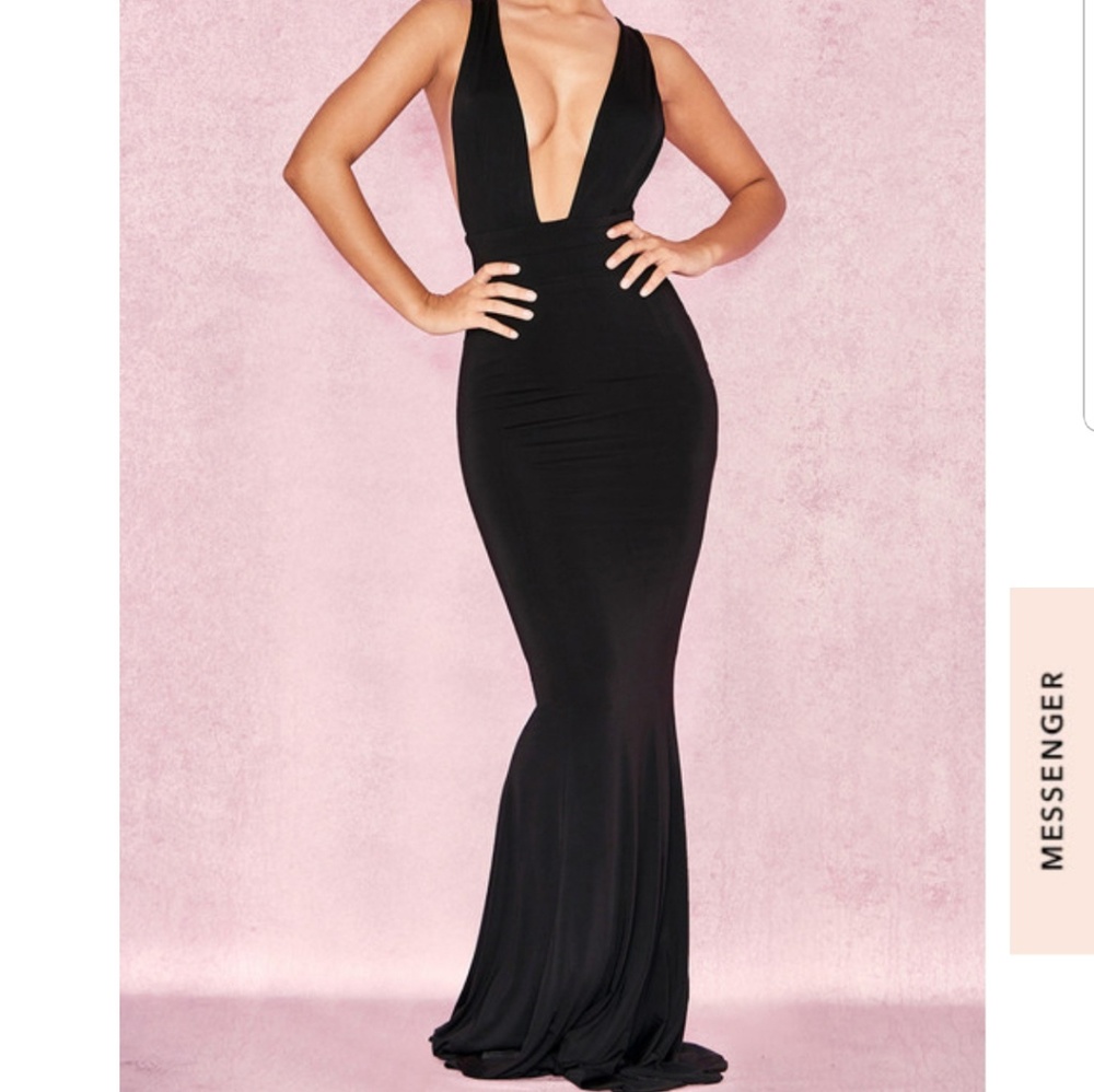 Long black gown